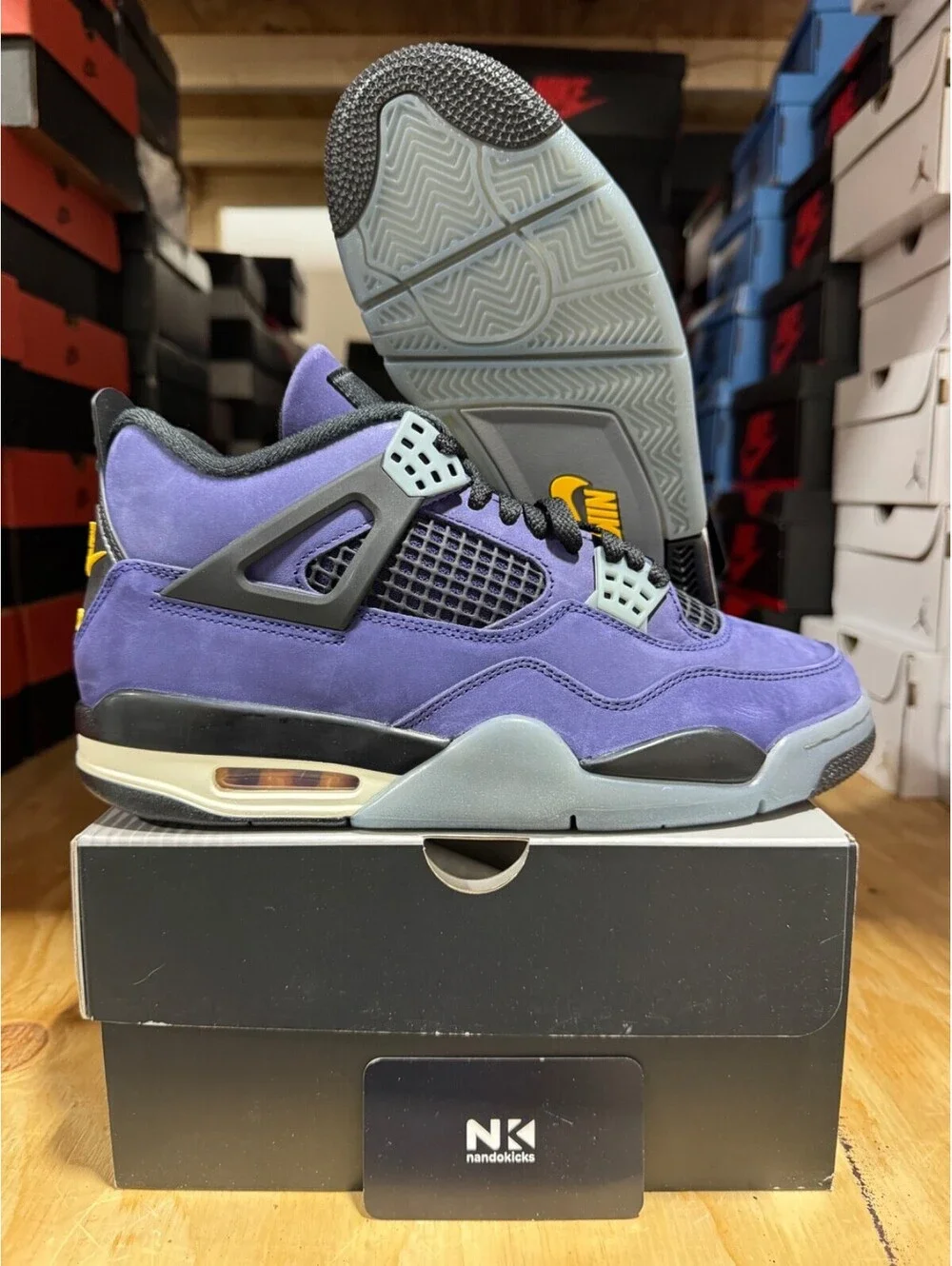 Air Jordan 4 Retro 'Lakers' FV5029-500 BRAND NEW MENS SIZE 12